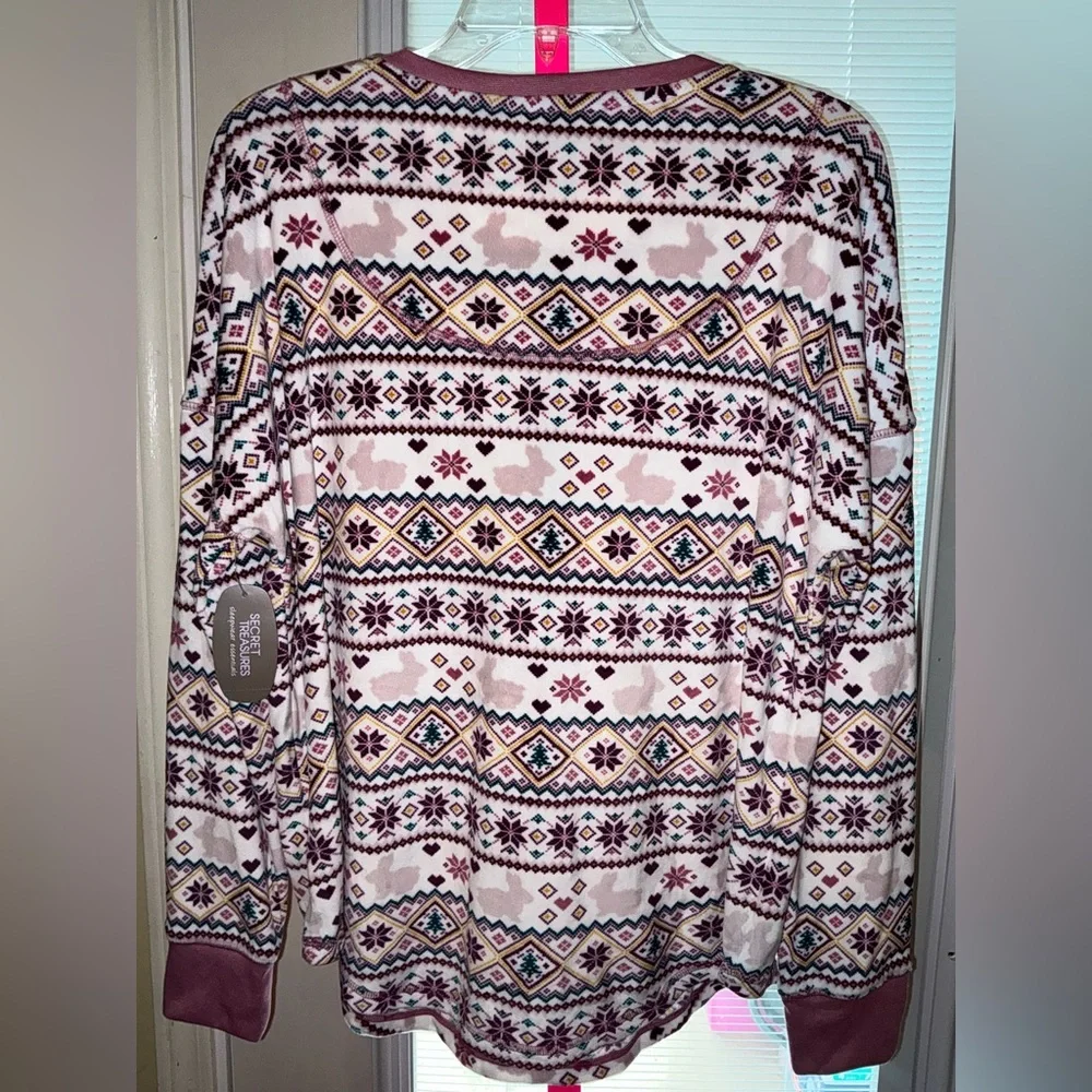 Secret Treasures Ladies Pajama Lounge Top Size L 12/14 Bunny 🐰 - Picture 7 of 8